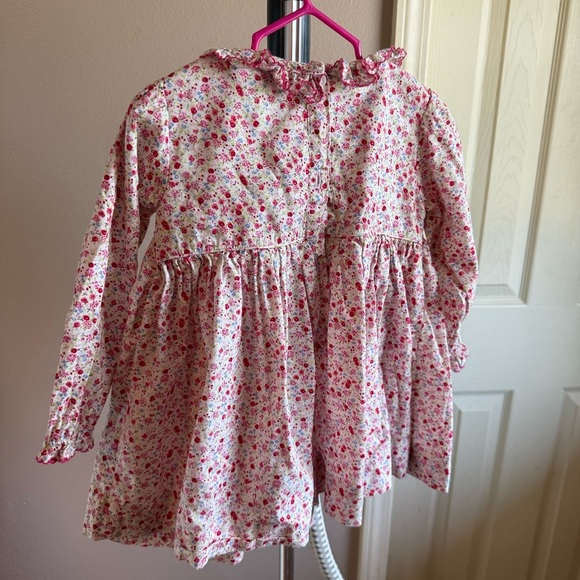 Five Little Monkeys Childrens Clothing Toddler Girls Floral Smocked Dress Size 3 - Picture 6 of 11
